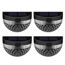 4 Unids IP65 Impermeable de La Lámpara con 6 LEDs de Luz Solar Inteligente Sensor de luz Automático en la Oscuridad Auto se apaga al Amanecer para al aire libre