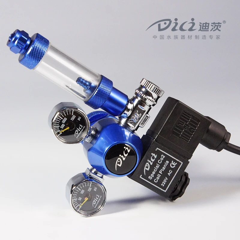 Аквариум DICI CO2 регулятор DC02-04 двойной Калибр соленоида CGA320 W21.8 M22 22 мм цилиндр