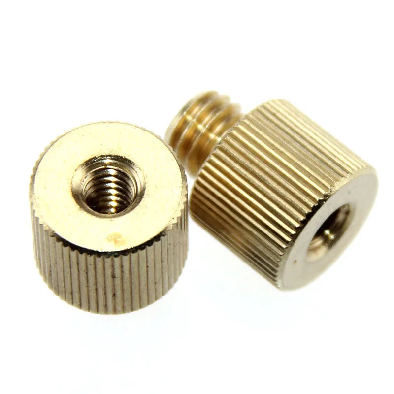2pcs 14-20 to 38-16 Male Brass Tripod Thread Screw Adapter for Microphone Mic Screw Adapter Stand Holder Thread Parts (5)