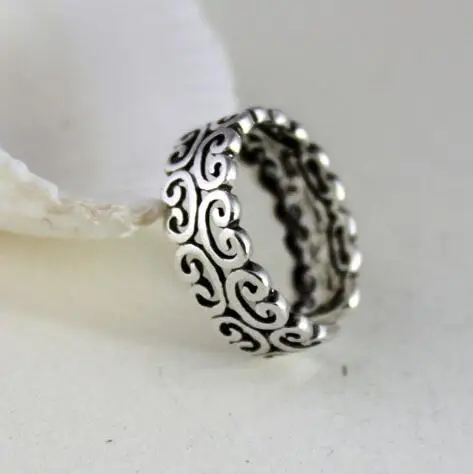 

Retro Arrival 925 Sterling Silver Flower Pattern Rings for Women Jewelry Fashion Open Adjustable Finger Ring Free Shipping