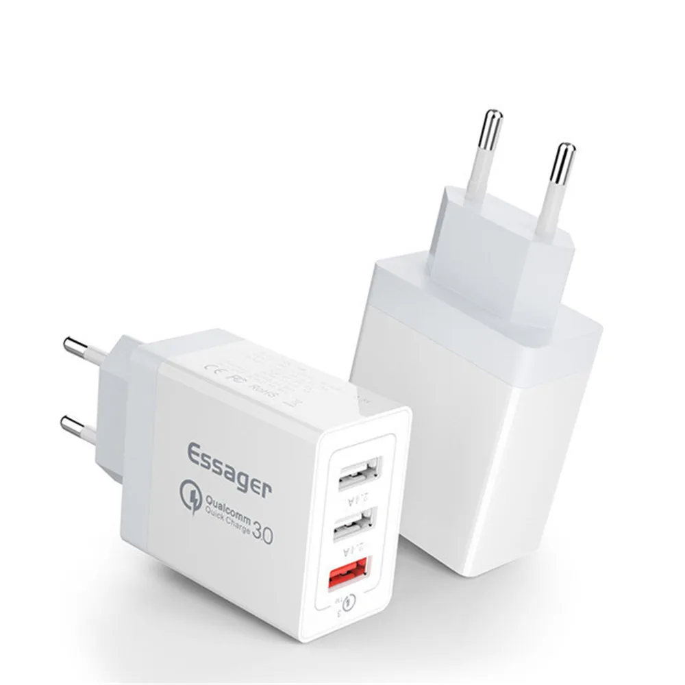 30 Вт QC3.0 USB зарядное устройство для iPhone Xs X 8 7 быстрое зарядное устройство для телефона для samsung для Xiaomi путешествия настенное зарядное устройство ЕС адаптер мобильный телефон