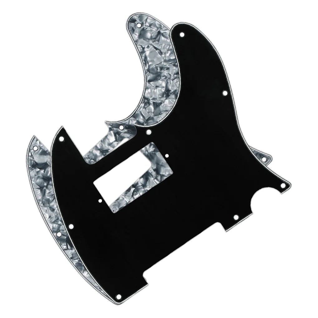 FLEOR 2PCS Grey Pearl /Black Humbucker Guitar Pickguard Pick Guard