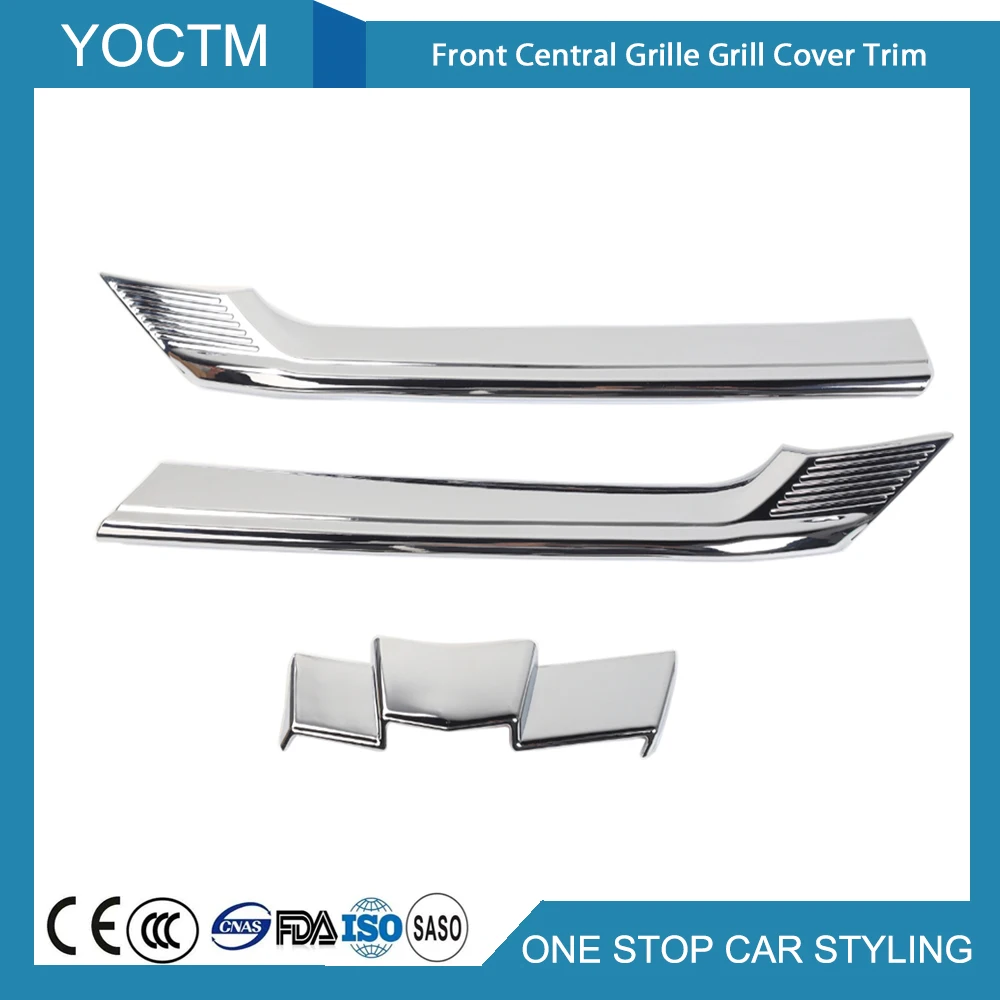 3PCS Red / Chrome Front Central Grille Grill Cover Decoration Trim for Chevrolet Equinox 2017+ Car Exterior Accessories Styling 3PCS Red / Chrome Front Central Grille Grill Cover Decoration Trim for Chevrolet Equinox 2017+ Car Exterior Accessories Styling