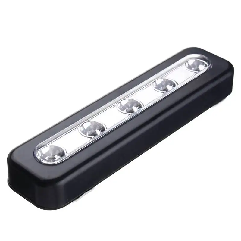 

Push Touch 5LED Cabinet Light Wall Light LED Night Light Self Stick Battery Power Kitchen Wardrobe Closet Lamp Wall Light