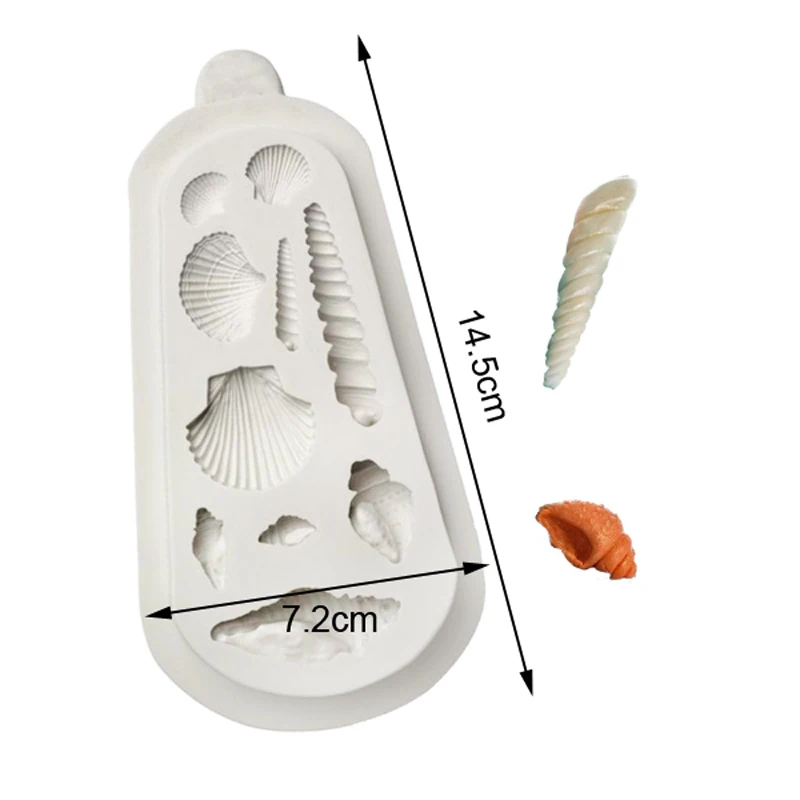 Большая раковина, морская звезда, морская раковина, кружевная силиконовая форма, форма для помадки, инструмент для украшения торта, форма для шоколада, формы для гумпаст, сахарное ремесло - Цвет: YX0685