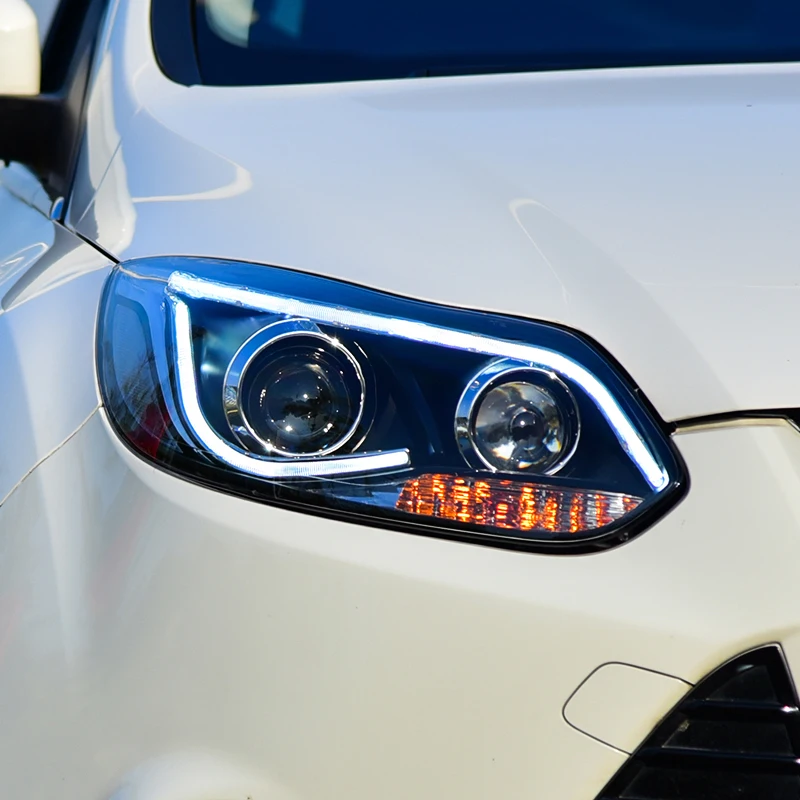 

Car Styling for Ford Focus Headlights 2012-2014 Focus 3 LED Headlight DRL Hid Head Lamp Angel Eye Bi Xenon Beam Accessories