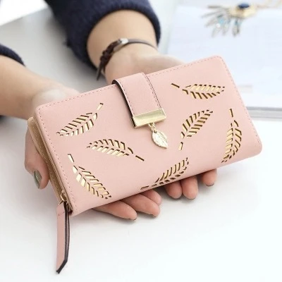 Genuine Leather Women Wallet Multifunction Womens Clutch Wallets Brand Purses Femme Card Holder Phone Bag 