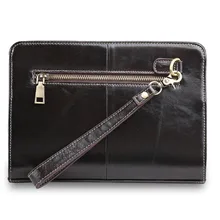 Мужской Длинный кошелек из натуральной кожи, кошелек для ID/кредитных карт, держатель для карт, мужской Карманный Бизнес Кошелек на молнии, клатч для денег, удобная сумка