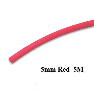 Posidon 5 м/рулон 3/4/5/6/8 мм термоусадочная трубка для оказания помощи, крючки, станок и Пластик терм усадочная трубка для Термальность-Пластик трубка помощник рыболовные крючки - Цвет: Red 5mm 5M