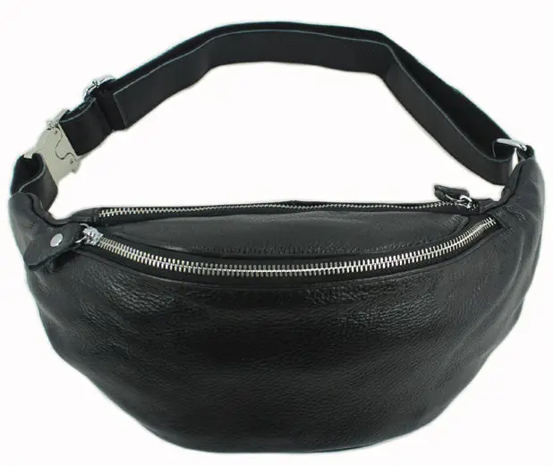 Fashion Genuine Leather font b waist b font font b bag b font for font b