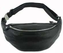 Fashion Genuine Leather waist bag for men fanny pack Leather belt bag waist pack bum bag money belt waist pouch molle pochete