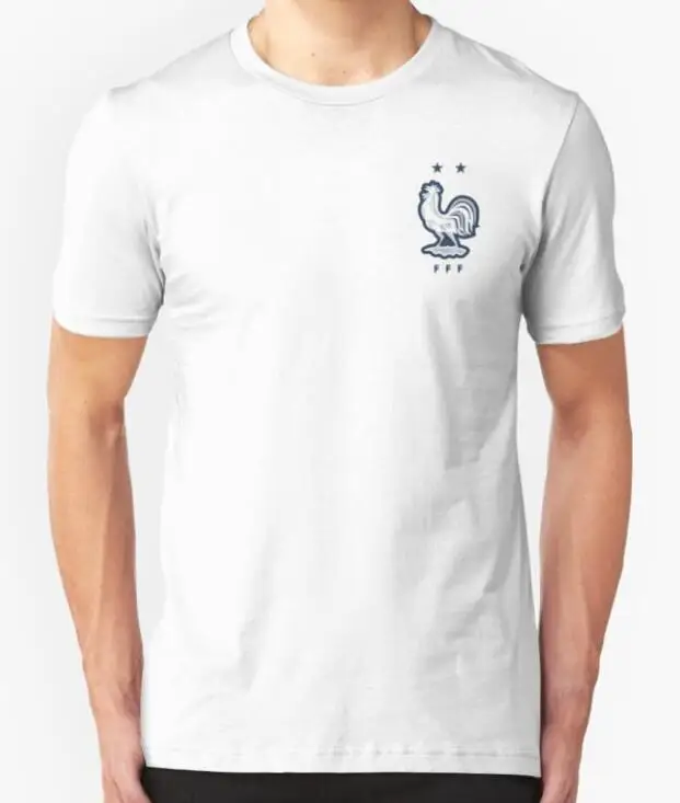 

France Ship Footballer Soccers 2018 Winner 2 Stars T-Shirt Footballer Shirt 2019 New Fashion Brand Short Sleeve Custom Shirts