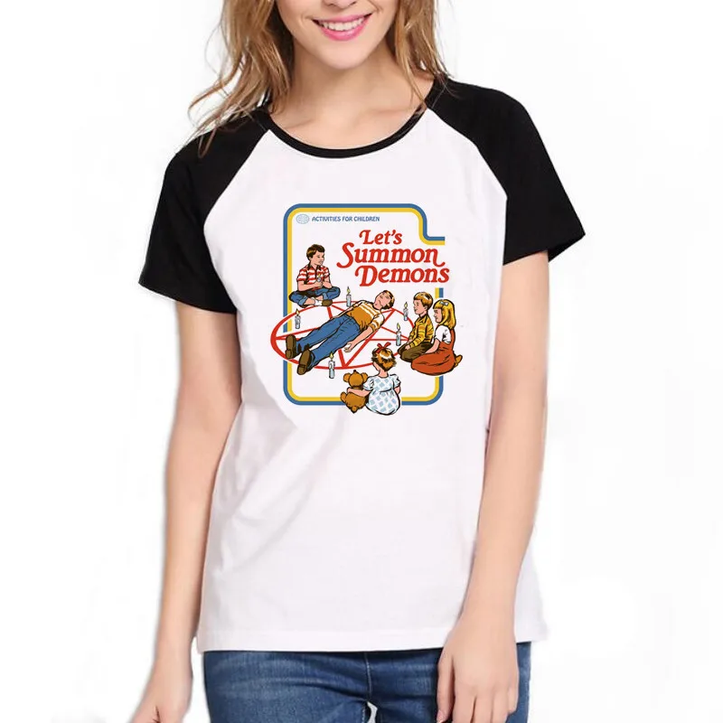 Let's sacrify Toby футболка Женская топы демон смерти ужас комиксы напечатаны женская