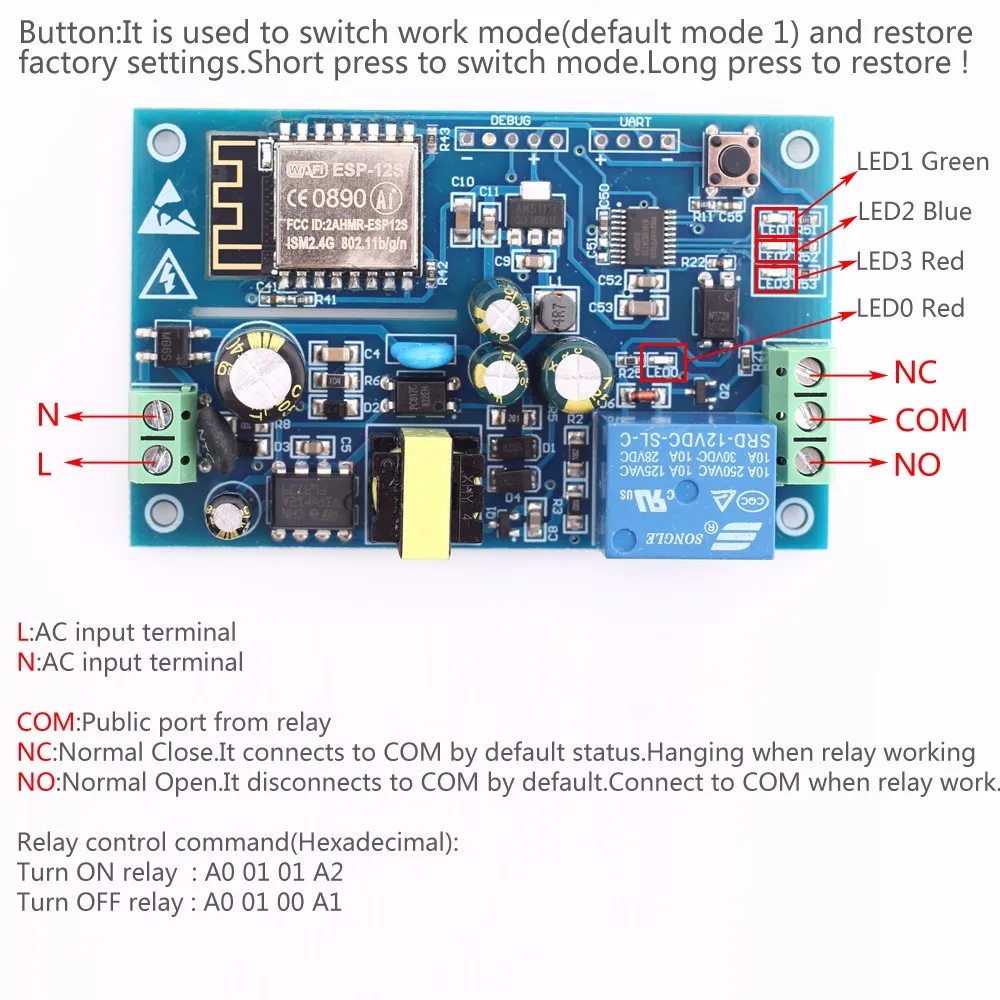 Горячие AC 220V wifi реле дистанционного управления ESP8266 wifi модуль релейный модуль для умного дома