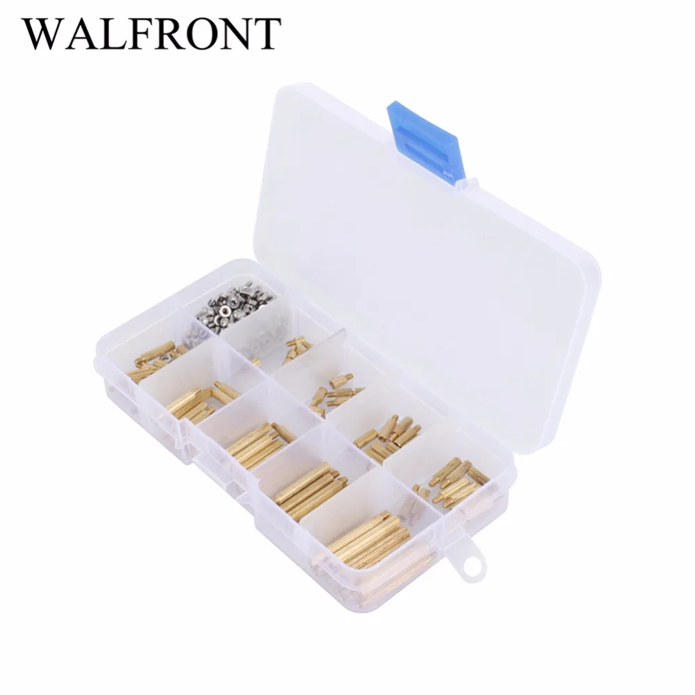 

270Pcs M2 3-25mm Male to Female Brass PCB Standoff Screw Nut Assortment Kit Set Tools Accessories Hot Selling