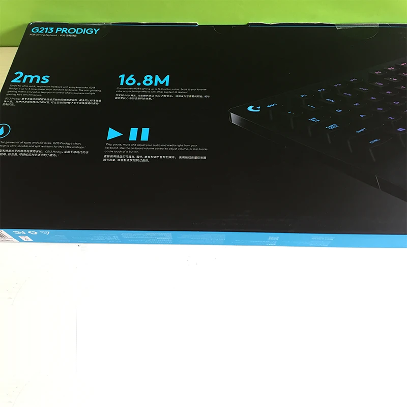 Игровая клавиатура logitech G213 Prodigy с 16,8 миллионов цветов освещения
