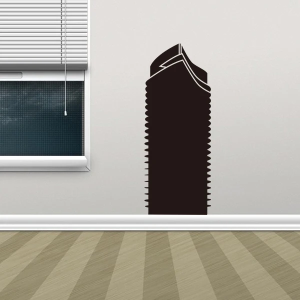 WaterTowerZaragozaSkylineGlobeEarthCountryWallVinylSticker