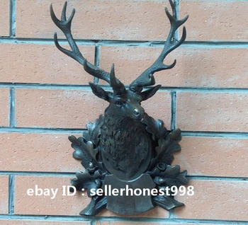 

Western Bronze Marble Deer Head Wall hanging Art Deco Sculpture