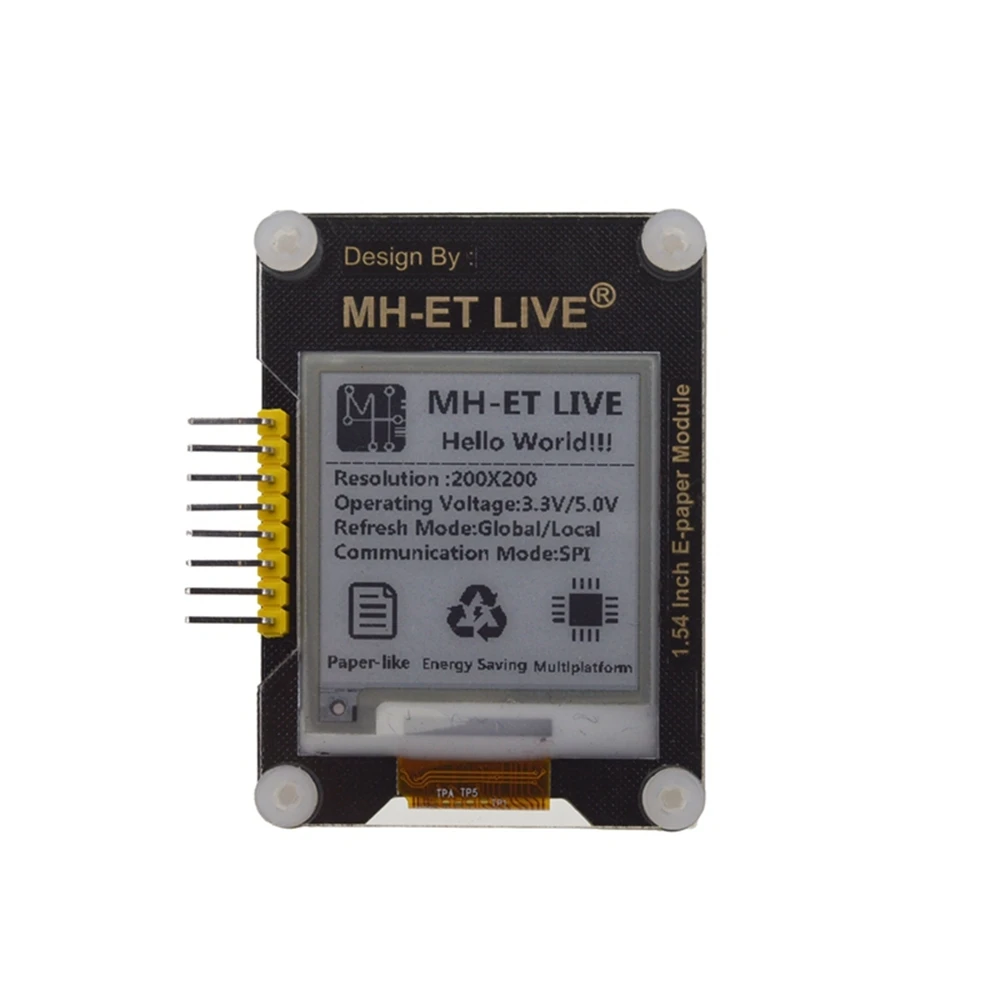 MH-ET LIVE 1,54 дюймов модуль электронной бумаги E-Ink EInk экран дисплея SPI поддержка глобальной/часть для Arduino STM raspberry pi ESP32