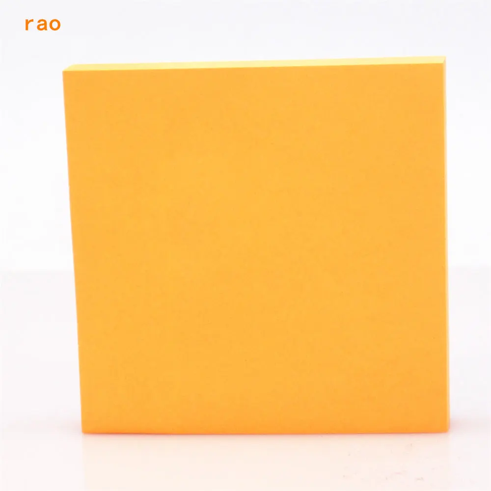 100 листов цветной самоклеящийся блокнот для заметок липкая закладка для заметок Point It стикер бумага студент, школа, офис - Цвет: Orange