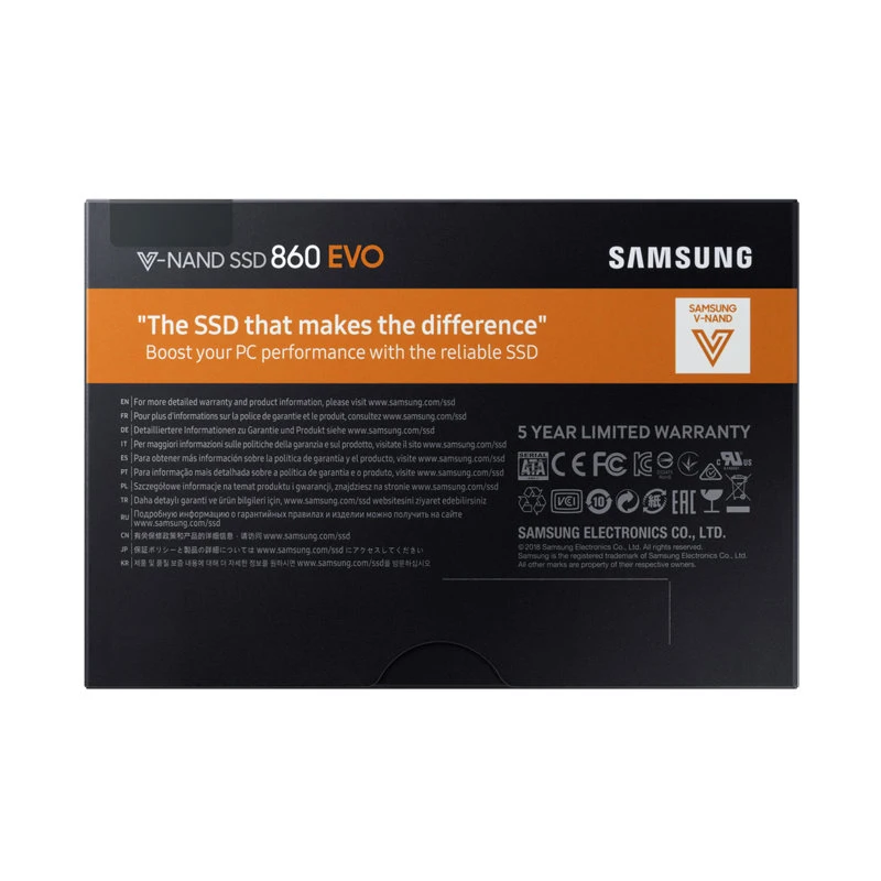  SAMSUNG SSD 860 EVO Interne Solid State Disk 250GB 500GB V-NAND Festplatte 6 Gb/s SATA3 25 für lapt