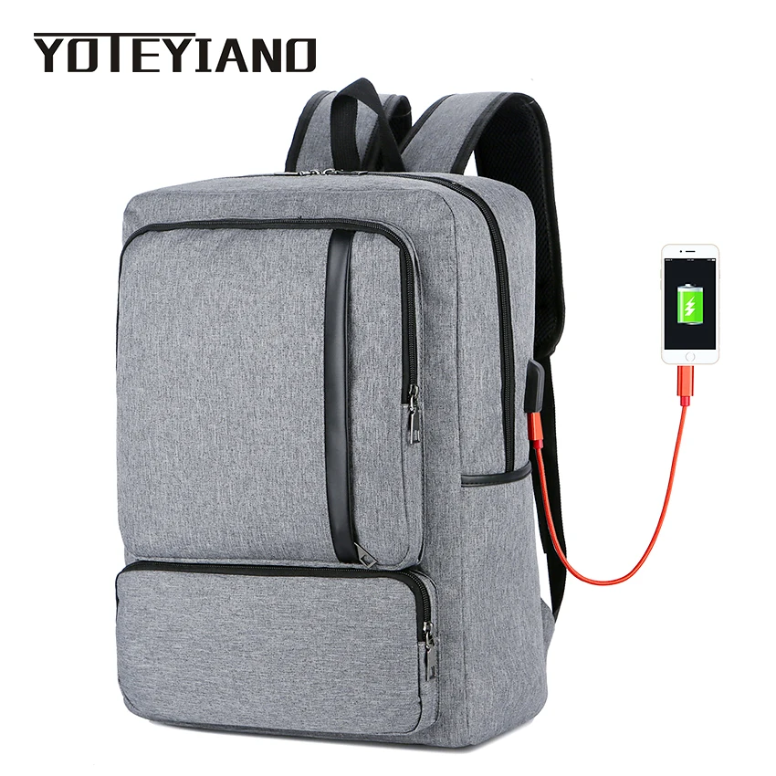 

YOTEYIANO Men's Laptop Knapsack Waterproof Oxford Backpack Large Capacity Business Rucksack Casual Daypacks Laptop