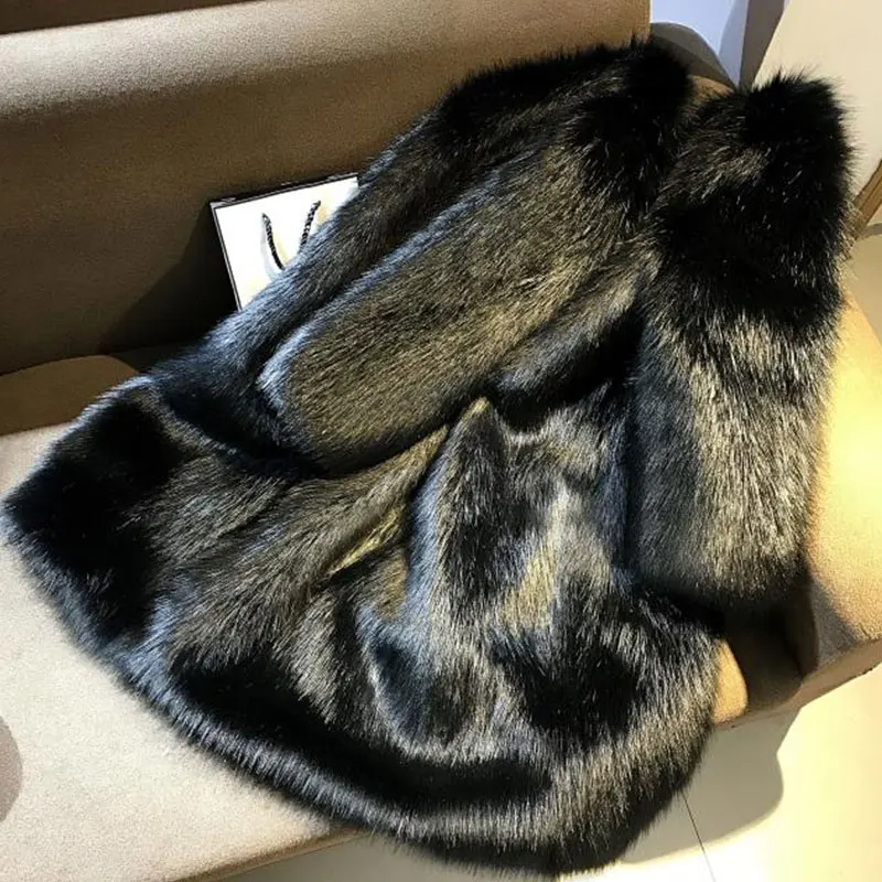 green Faux 048 Beige Automne Fourrure Nouveau Manches Chaud Femmes Haute Couture point Manteau Survêtement 9 De Veste 2018 Parkas dark Hiver Grey Gray white black light RfpOqxwxT