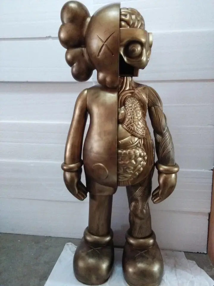 

[New] Large size KAWS 130cm 4ft kaws dissected 1:1 collection action figures toy OriginalFake model Home Decoration gift