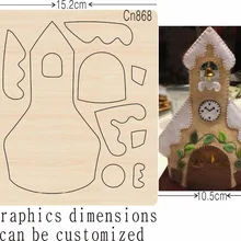 Дом новая деревянная форма вырубки для скрапбукинга Thickness-15.8mm