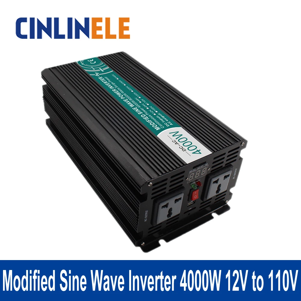 Shine Series Modified Sine Wave Inverter 4000W CLM4000A-121 DC 12V to AC 110V 4000W Surge Power 8000W Power Inverter 12V 110V