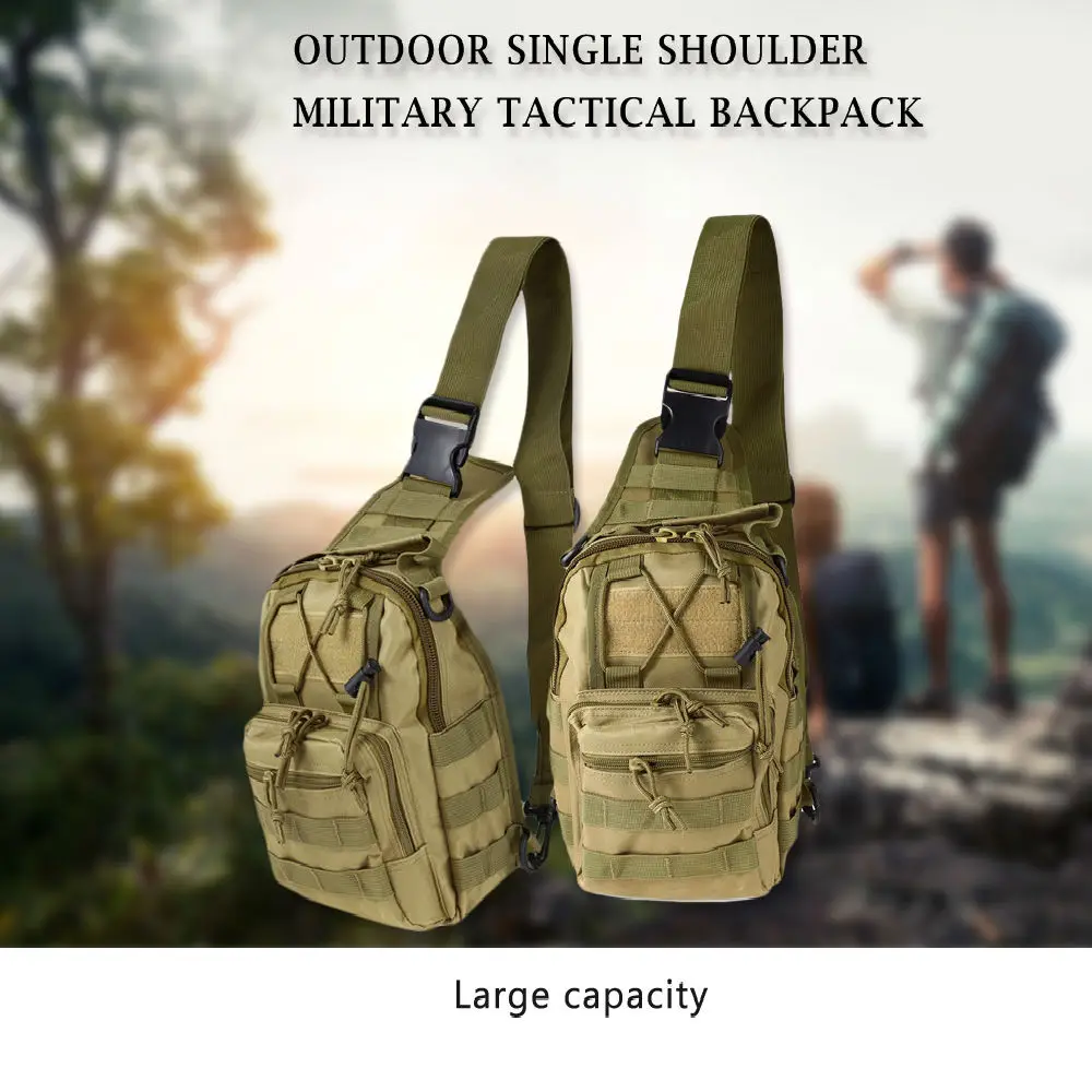 

600D Shoulder Bag Outdoor Sports Military Camping Hiking Bag Tactical Backpack Utility Camping Travel Hiking Trekking Bags