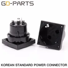 GD-PARTS, корейский стандарт, AC Разъем питания, ЕС разъем питания, шнур питания на входе, AC 250 В 16A CCC CE TUV KC