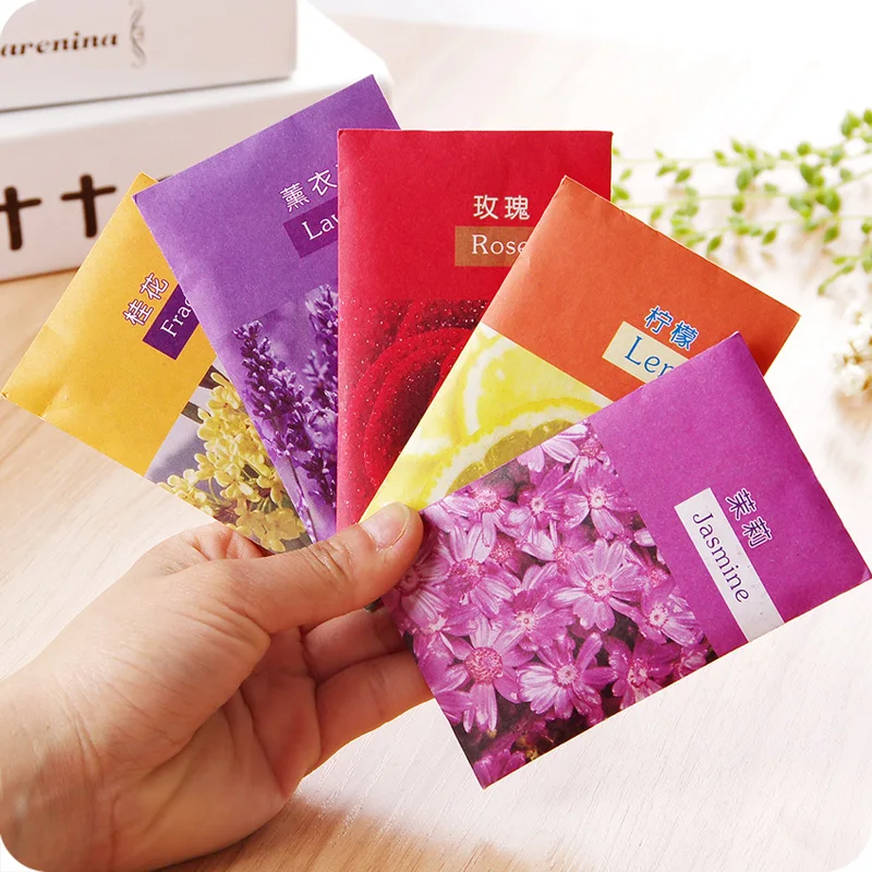 5Pcs Air Fresheners Natural Dried Flowers Incense Sachets Aromatherapy Bag Wardrobe Sachet Household Supplies | Дом и сад