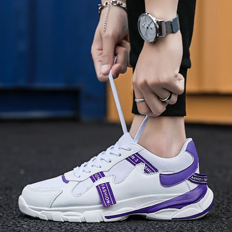 

New Comfortable Men's Sports Shoes Fashion Breathable Slow Walking Shoes Outdoor Running Shoes Thick Bottom Wear Men Sneakers