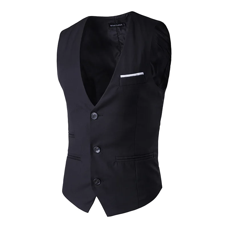 2016 New Brand Men Vest Leisure Slim Fit Dress Vests For Men Sleeveless
