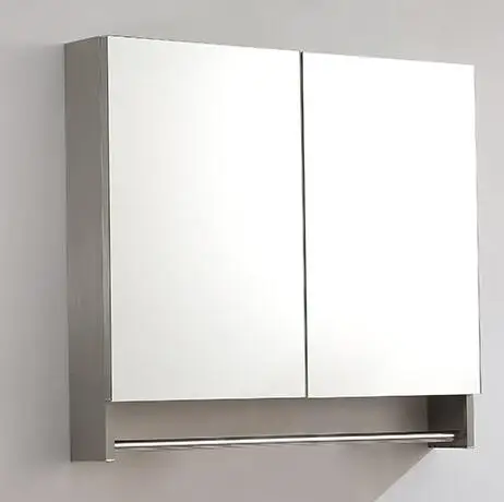 Stainless Steel Toilet Bathroom Mirror Cabinet Shelf With Lens Stainless Steel Toilet Bathroom Mirror Cabinet Shelf With Lens Storage Box