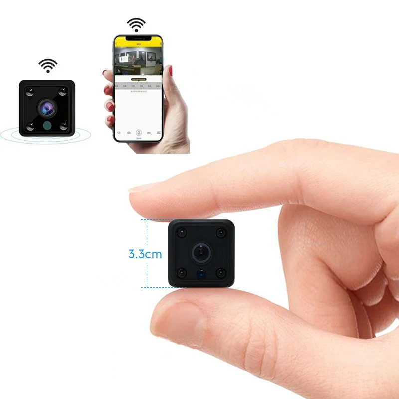 

Wifi Small Infrared IP Camera 1080P HD Wireless Remote Monitor Motion Detection Action DVR Mini Camcorder Video Voice Recorder