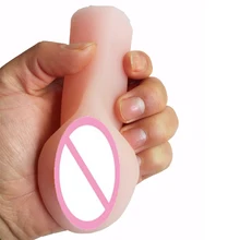 Aircraft Cup Real Pocket Vagina Pussy Male’s Masturbation Realistic Silicone Vagina Adult Sex Toys for Man 1PC