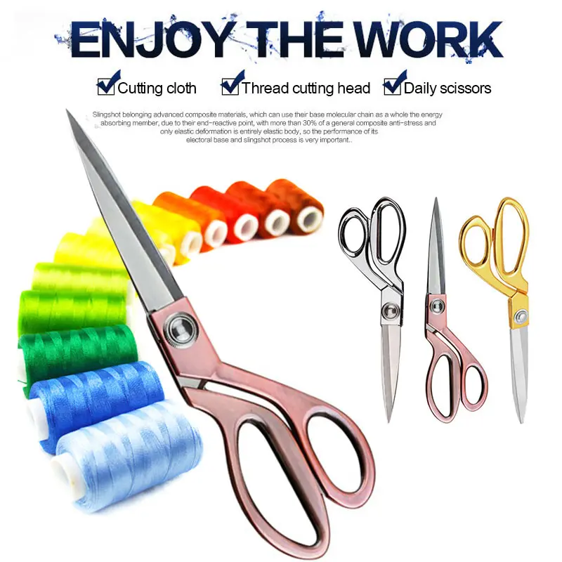 

Vintage Stainless Steel Tailor Scissors Sewing Cut Craft Fabric Dressmaking Scissor Textile Cutter Tailor Shear Sewing Tools
