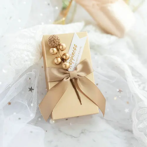 Свадебные и вечерние коробки для конфет в европейском стиле, Подарочная коробка с украшением, свадебные принадлежности - Цвет: gold