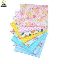 Shuanshuo, новая цветочная ткань, Лоскутная ткань, ткань ручной работы, для шитья, для детей и малышей, простыни, платье, 40*50 см, 8 шт./лот