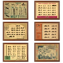 Vintage 1940s WW2 vehículos aviones anuncios carteles tanques reconocimiento pinturas clásicas en lienzo pegatinas de pared decoración del hogar regalo