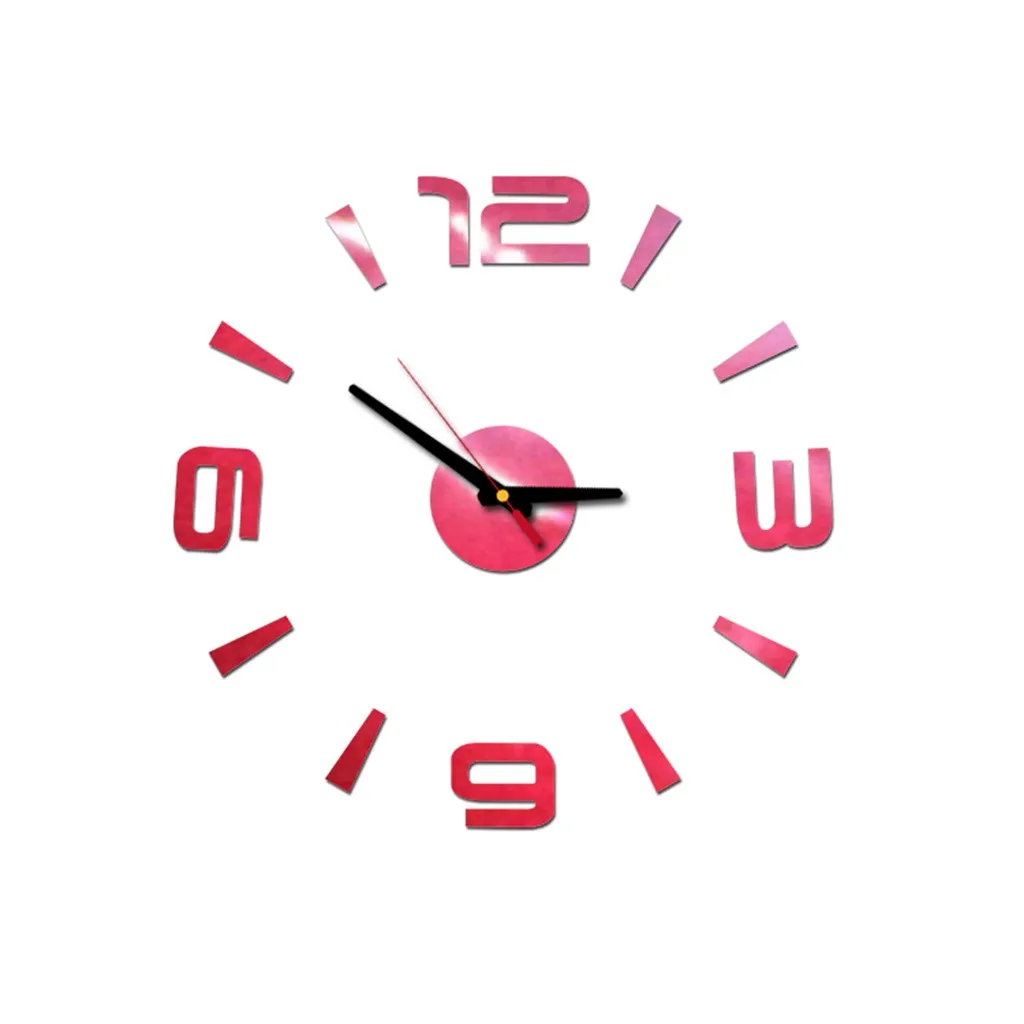 

Wall Clock Pattern Luxury Large DIY 3D Decorative Wall Sticker Home Decor Clock Living Room Home Decoration Mirror Art Designer