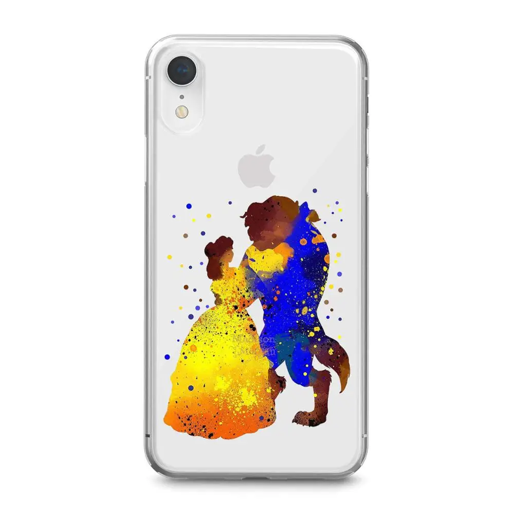 Акварельный художественный Король Лев HAKUNA MATATA Мягкий Силиконовый ТПУ чехол для телефона для iPhone MAX XR XS X10 6splus 7 8Plus 5 5SE 6 6S 7 8 - Цвет: TPU