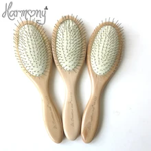 Красота 1 шт Лак Цвет Натуральная деревянная лопатка остроконечная Ручка Зубы человеческий массаж щетка для волос