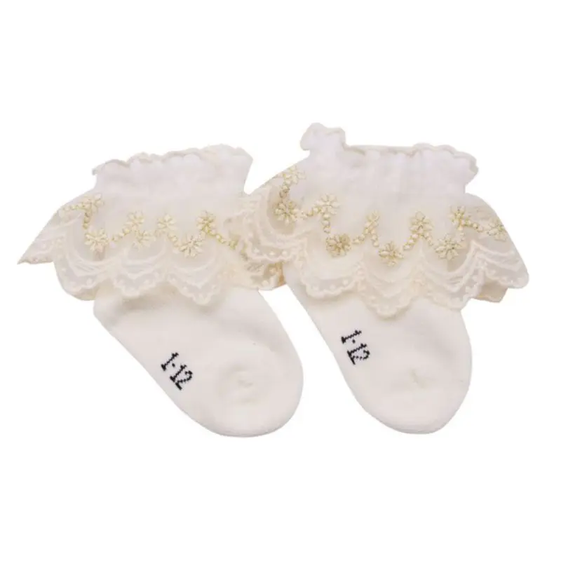 Г., Популярные носки для новорожденных девочек хлопковые носки с кружевами детские носки принцессы для маленьких девочек
