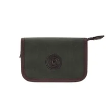 Tourbon Durable Canvas Fishing Fly Wallet Fishing Bags Small Pouch with Fleece Vintage Fishing Accessories