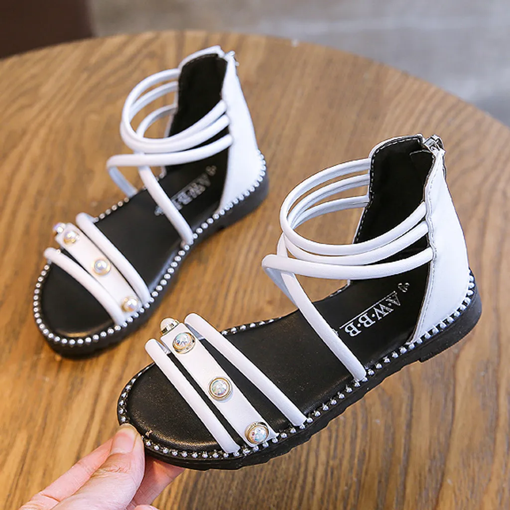 Сандалии для девочек; модная римская обувь для маленьких детей; Летние повседневные сандалии для мальчиков и девочек; обувь для малышей; кроссовки; Прямая поставка