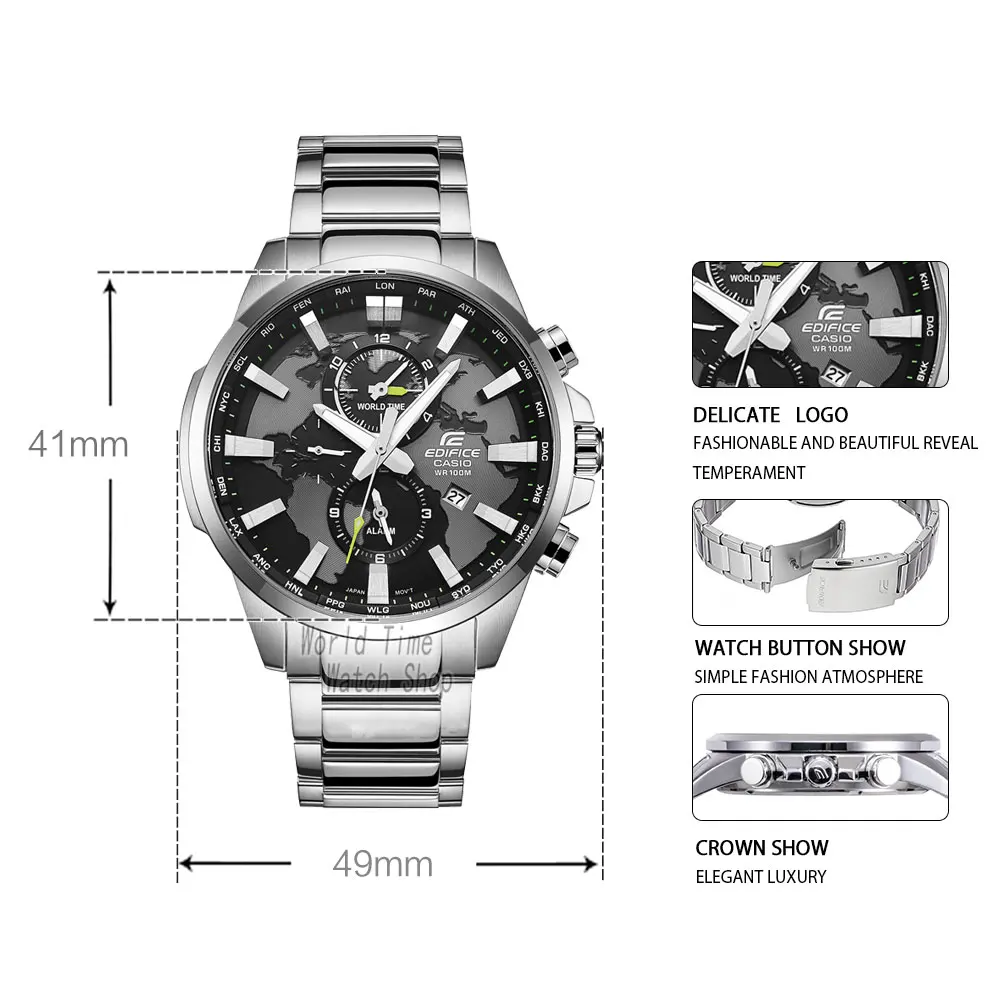 Casio Edifice watch men top luxury set 100Waterproof Luminous Watchs Sport men watch military quart
