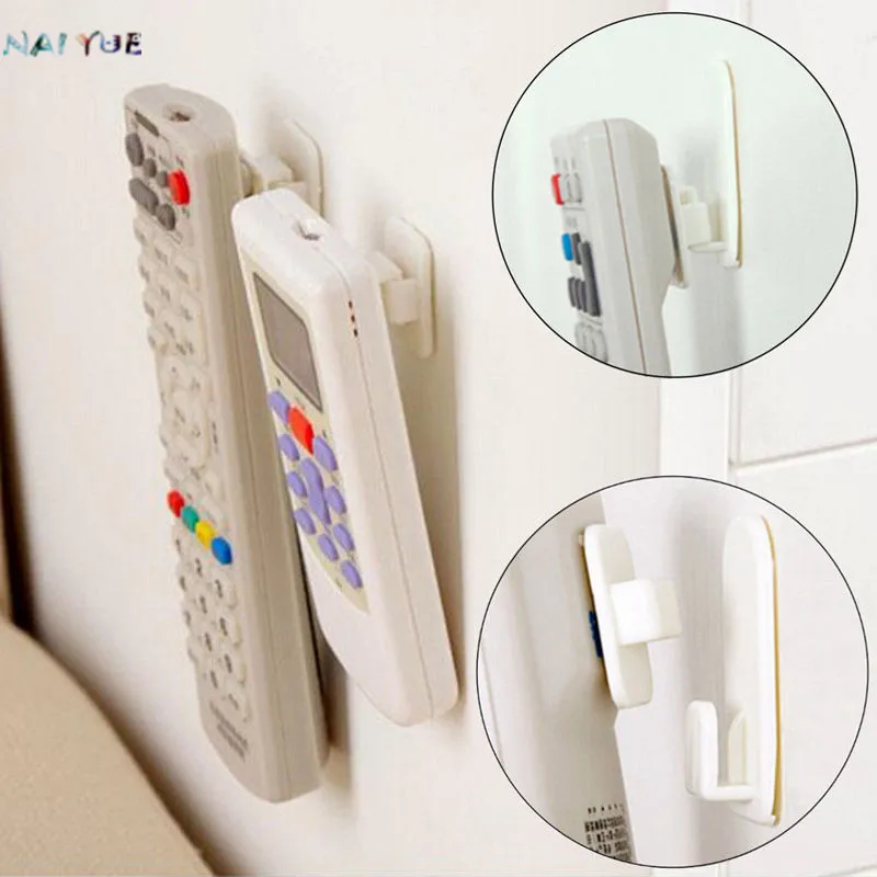 

NAI YUE 2017 New 2 Sets Wall Door Self Adhesive Remote Control Sticker Holder Hook Strong Hanger